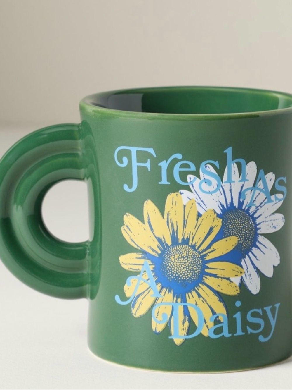 Anthropologie Ariane Stoneware Mug 
Fresh As a Daisy New in Box